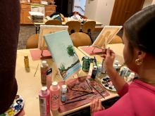 Artwork painted