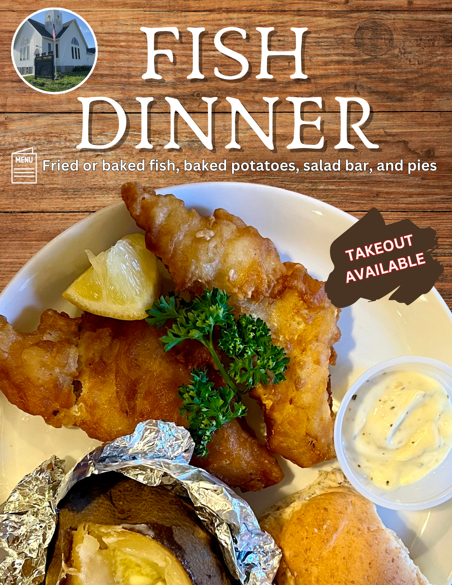 Fish dinner poster