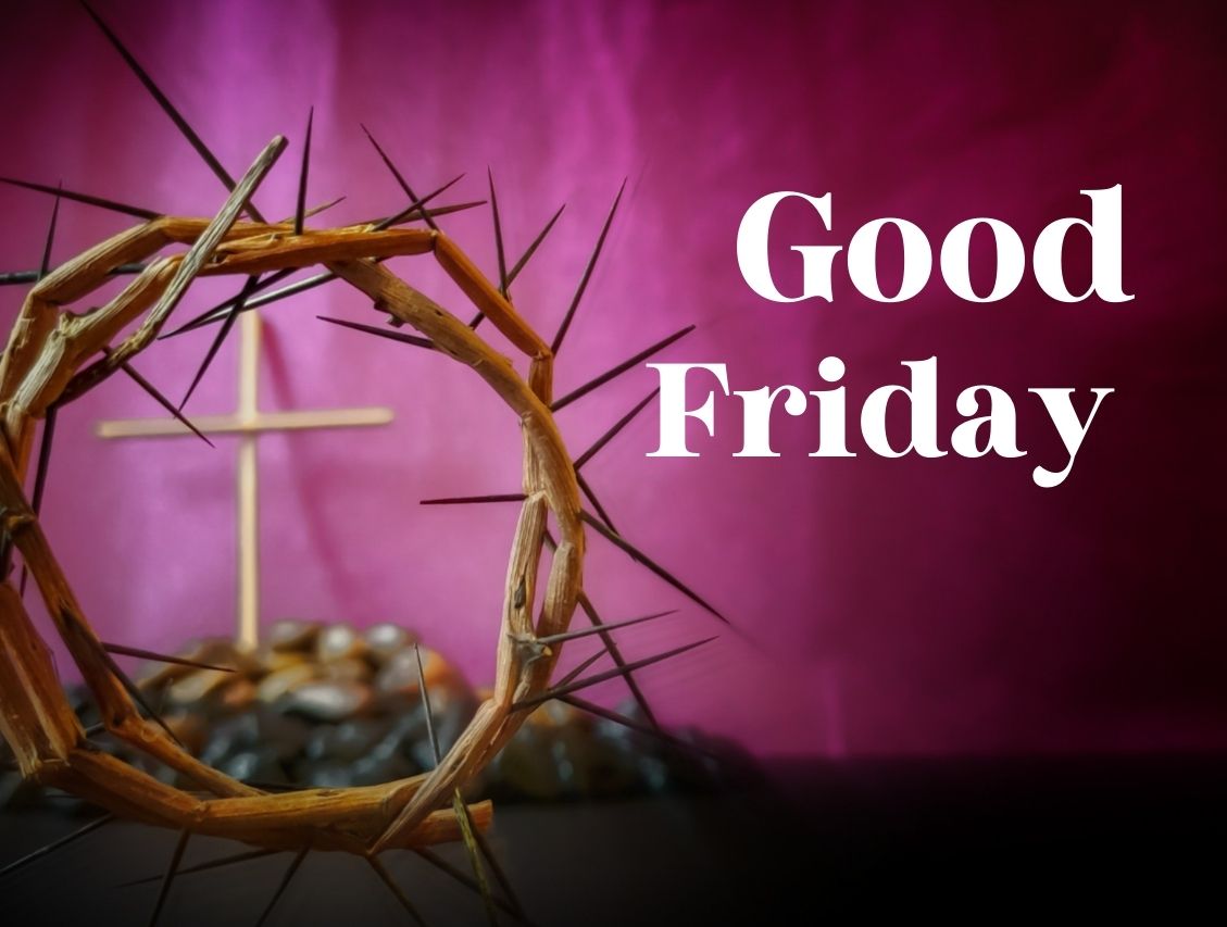 Cross and crown of thorns